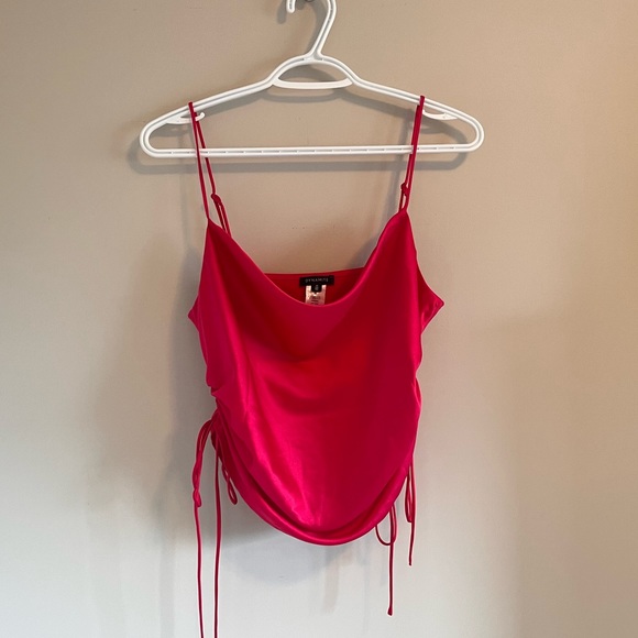 Dynamite Pink Satin Tank - Picture 5 of 8